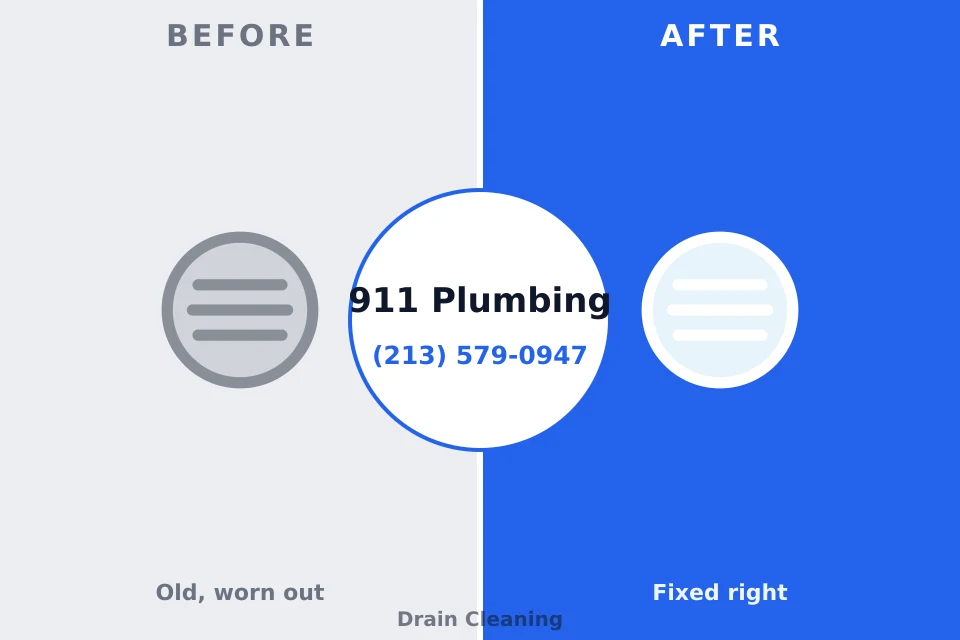 Before and after: plumbing repair Rogers, TX